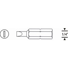 Proscr Düz Bits Uç Sl6 25MM