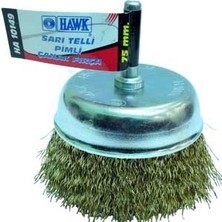 Hawk Sarı Telli Pimli Çanak Fırça 63 mm