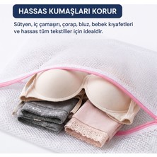 ForWhat Büro Ev Ofis Hijyeni Için 40X50CM Fermuarlı Tekrar Kullanılır Çamaşır Yıkama Filesi