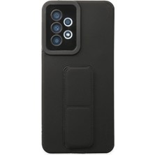 Techorasale  Samsung Galaxy A33 5g Kılıf Mega Standlı Silikon - Siyah