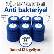 Mr. Güzellik 36 Deterjanlı Tek Kullanımlık Tuvalet Temizleme Yedek Süngeri ve Başlığı - Kullan At Fırsat Paketi