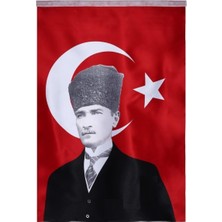 Brf Store Megsan Lona Sanat Atatürklü Türk Bayrağı 135/180