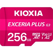 Kioxia Exceria Plus G3 256GB V30 U3 4K Microsd Hafıza Kartı 210/150MB/S LMPL3M256GG2