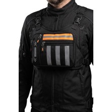 Brf Store Megsan Motosiklet ve Bisiklet Kurye Reflektörlü Göğüs Çantası (Turuncu)