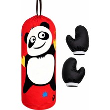 Brf Store Megsan Çocuk Boks Torbası, 45 Cm, Eldiven Hediyeli, Kırmızı