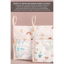 Brf Store Megsan Meleni Baby 9 Parça Şeffaf Pencereli Fermuarlı Yeni Doğan Hastane Organizer Seti - Bavul Vali
