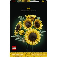 Brf Store Megsan LEGO Botanicals Ayçiçeği Buketi 11502 | Yetişkinler Için Çeşitli Aşamalarda 6 Ayçiçeği Içeren