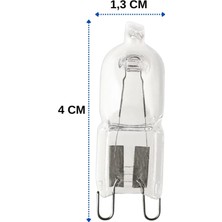 Brf Store Megsan Osram Halopin Oven 25W G9 Halojen Fırın Ampulü, 2700K Sarı Işık