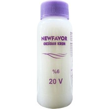 New Favor Oksidan Krem Saç Boya Sıvısı 6'lık 20 Volüme 60 ml