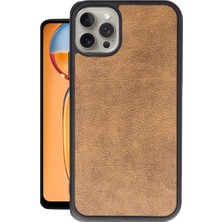 Mestore Apple Iphone 15 Pro Max Kılıf Aras Deri Kapak - Taba