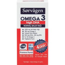 Brf Store Megsan Sorvagen Omega 3 High Dha 1000MG Balık Yağı, 50 Kapsül