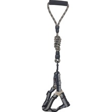 Mestore Köpek Göğüs Tasma Seti Dalga Desenli 1.5 Cm*35-48 cm Siyah-Beyaz - Sf-Dkmset-Dlgsyh-Sml
