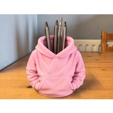 Brf Store Megsan Kapüşonlu Sweatshirt Kalemlik – 3D Baskı Masaüstü Organizer-Pembe