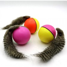 Mestore Hareketli Sesli Peluş Toplu Fare Pilli Kedi Oyuncağı 8 cm - DG-12-400