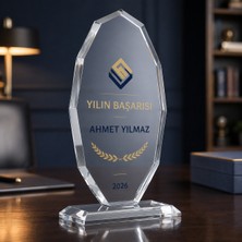 Belirtilmemiş Kişiye Özel Kristal Plaket – Isim, Tarih, Fotoğraf ve Logo Baskılı Dekoratif Hediye