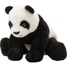Brf Store Megsan Ikea Kramıg 902.213.18 Panda, Yumuşak Oyuncak, Beyaz, Siyah, 11.75 Inç, Dolma Animla Peluş Ay
