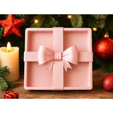 Brf Store Megsan Fiyonklu Hediye Kutusu – 3D Baskı Dekoratif Sunum ve Saklama Kutusu-Pembe