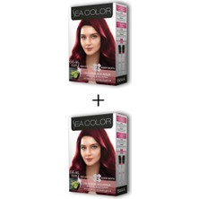 Sea Color 2x2 Tüp Krem Saç Boyası Seti Ateş Kızılı No:66.46