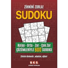 Brf Store Megsan Sudoku - Kolay - Orta - Zor - Çok Zor - Çözümleriyle 600 Sudoku