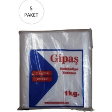 Gipaş Bakkaliye Naylon Torba 3'kg Lık 26X42 cm 5 Paket (Takriben 825 Adet)