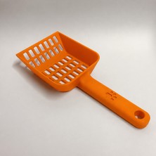 Brf Store Megsan Kedi Kumu Küreği – 3D Baskı Geniş Hazneli Eleme Küreği-Turuncu