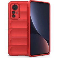 Royaleks Xiaomi Mi 12 Lite Kılıf Optimum Silikon - Kırmızı