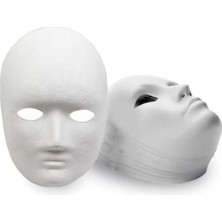 Brf Store Canarino Dünya Magnet Karton Maske, 10 Adet Boyanabilir Etkinlik ve Hobi Maskesi, Eğitici Maske Boya