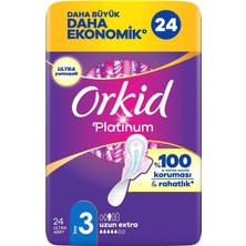 Brf Store Canarino Orkid Platinum Hijyenik Ped Uzun Extra (Boy 3) 24 Adet Ped