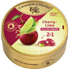 Brf Store Canarino Cavendish & Harvey Double Fruit Drops Limon Dolgulu Kirazlı Şeker 175G