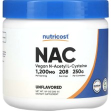 Nutricost N-Acetyl L-Cysteine  Powder 250 Gram.abd Menşei.