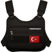 Brf Store Canarino Motosiklet Göğüs Çantası Yelek Tipi Geniş Hacimli Unisex Ithal Motorcu Çantası Günlük Koşu