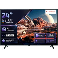Brf Store Canarino Conti 24” Hd Google Tv (CT24GT300H), Smart Tv, Wi-Fi, Bluetooth 5.0, Dahili Uydu Alıcı, Chr