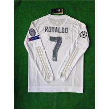 Legent Lady Cristiano Ronaldo 7 R.e.a.l Madrid 2016 Milano Şampiyonlar Ligi Finali Forması