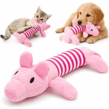 Brf Store Canarino Sogud Peluş Domuzcuk Kedi Köpek Oyuncağı - Isırınca Ses Çıkaran Interaktif Oyun Arkadaşı -