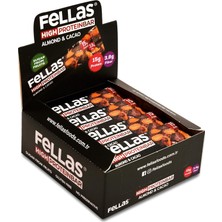 Brf Store Canarino Fellas Yüksek Protein Bar, Bademli ve Kakaolu, 45GR x 12 Adet