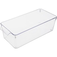 Brf Store Canarino Deconox 1 Adet Kırılmaz Ultra Dayanıklı Buzdolabı Düzenleyici Organizer Kutu Şeffaf - Medıu