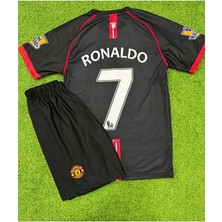 Legent Lady Cristiano Ronaldo Manchester United 2008 Siyah Özel Çocuk Forması