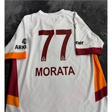 Legent Lady 5-Yıldızlı Galatâsarây. 2024/25 /. Alvaro Morata . Deplasman Beyaz Yeni Sezon Yetişkin Forması