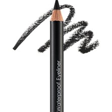 Brf Store Canarino Flormar Mat Bitişli Suya Dayanıklı Göz Kalemi (Siyah) - Waterproof Eyeliner - 101 Black Ice
