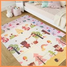 Brf Store Canarino Sweet Forest Çift Taraflı Katlanabilir Oyun Halısı ve Matı Premium Seri – Taşıma Çantalı (1