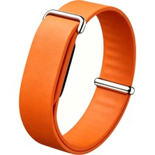 HTstore Google Fitbit Air Zore KRD-162 Silikon Kordon-Turuncu