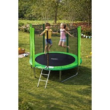 Brf Store Canarino Leyaton 244 cm Bahçe Tipi Çocuk Trambolini, Fileli Güvenlik Ağlı, Yeşil