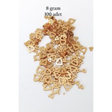 Royaleks Group Oya Abiye Bileklik Kolye Pleksi Metalik Plastik Pul Altın Renk 8 Gram 100 Adet - BNC488