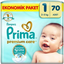 Brf Store Canarino Prima Bebek Bezi Premium Care 1 Numara 70 Adet Yenidoğan Ekonomik Paket
