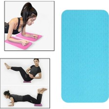 Brf Store Canarino Leyaton Yoga Diz Dirsek Destek Yastığı Kaymaz Mat 10 mm Çift Renk Mavi-Turkuaz