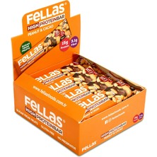 Brf Store Canarino Fellas Yüksek Protein Bar, Yer Fıstıklı ve Kakaolu, 45GR x 12 Adet