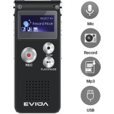 Brf Store Canarino Evıda Dijital Ses Kayıt Cihazı Von L60 1536 Kbps Pcm Linearity 8 GB Kurulu Pil ile Oyun Hız