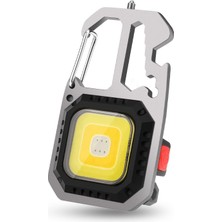 Brf Store Canarino Mini LED El Feneri, 500 Lümen, LED Anahtarlık, Taşınabilir El Feneri, 7 Işık Modu, Type-C,