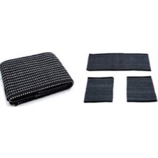 Brf Store Canarino Oto Koltuk Serme Kilim Minder Siyah Beyaz 3 Lu Takim Set