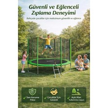 Brf Store Canarino Leyaton 12 Ft (366 Cm) Bahçe Trambolini, Güvenlik Filesi, Metal Ayaklar, Merdiven Dahil, Ye